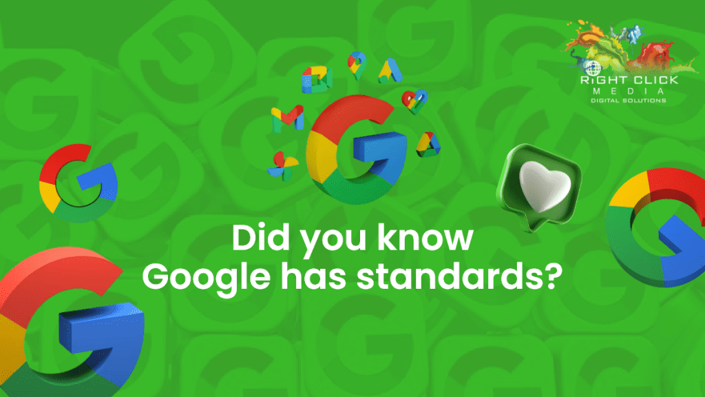 Did you know Google has standards? Part 1